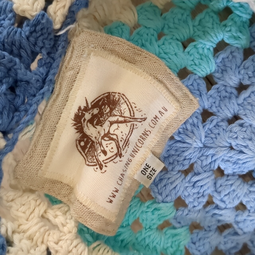 Chasing Unicorns Short Blue Cardigan One Size - Picture 15 of 17